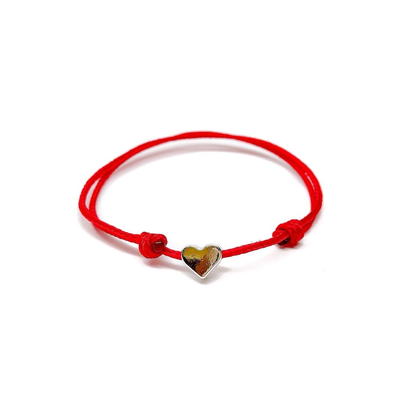 Child Heart String Bracelet / Minimalist Bracelet / Kids Etsy