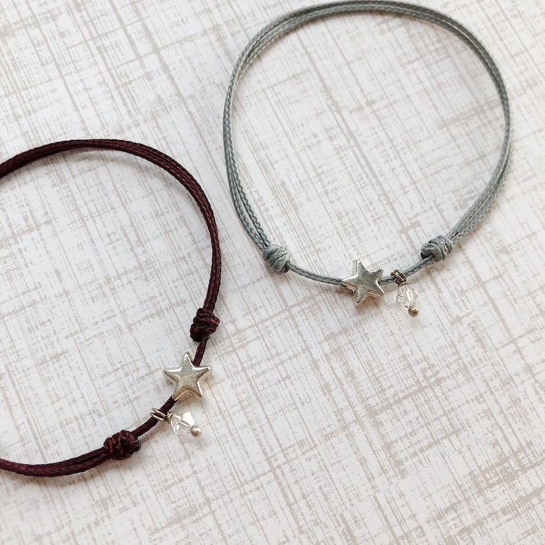 Adult Dainty Star String Bracelet / Minimalist Bracelet / Etsy