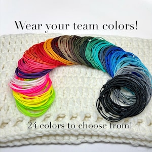 Sports Team Personalized Bracelets / Waterproof Adjustable Bracelets / Fundraising Bracelets / String Bracelets