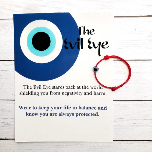 Child Evil Eye Red String Adjustable BABY TODDLER KID Bracelet / Good Luck Blue Evil Eye Bracelet / Protection Bracelet