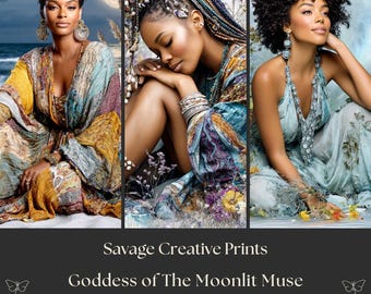 Moonlit Muse: Midjourney AI Prompt Book for Spiritual Art + Prompt Engineering