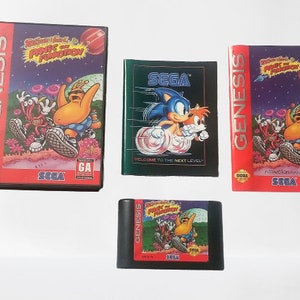 ToeJam & Earl in Panic on Funkotron Sega Genesis Game Tested Complete CIB
