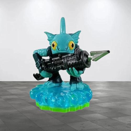 Figurine Skylanders Spyro's Adventure – Gill Grunt (eau) – Série 1 – Comme Neuve