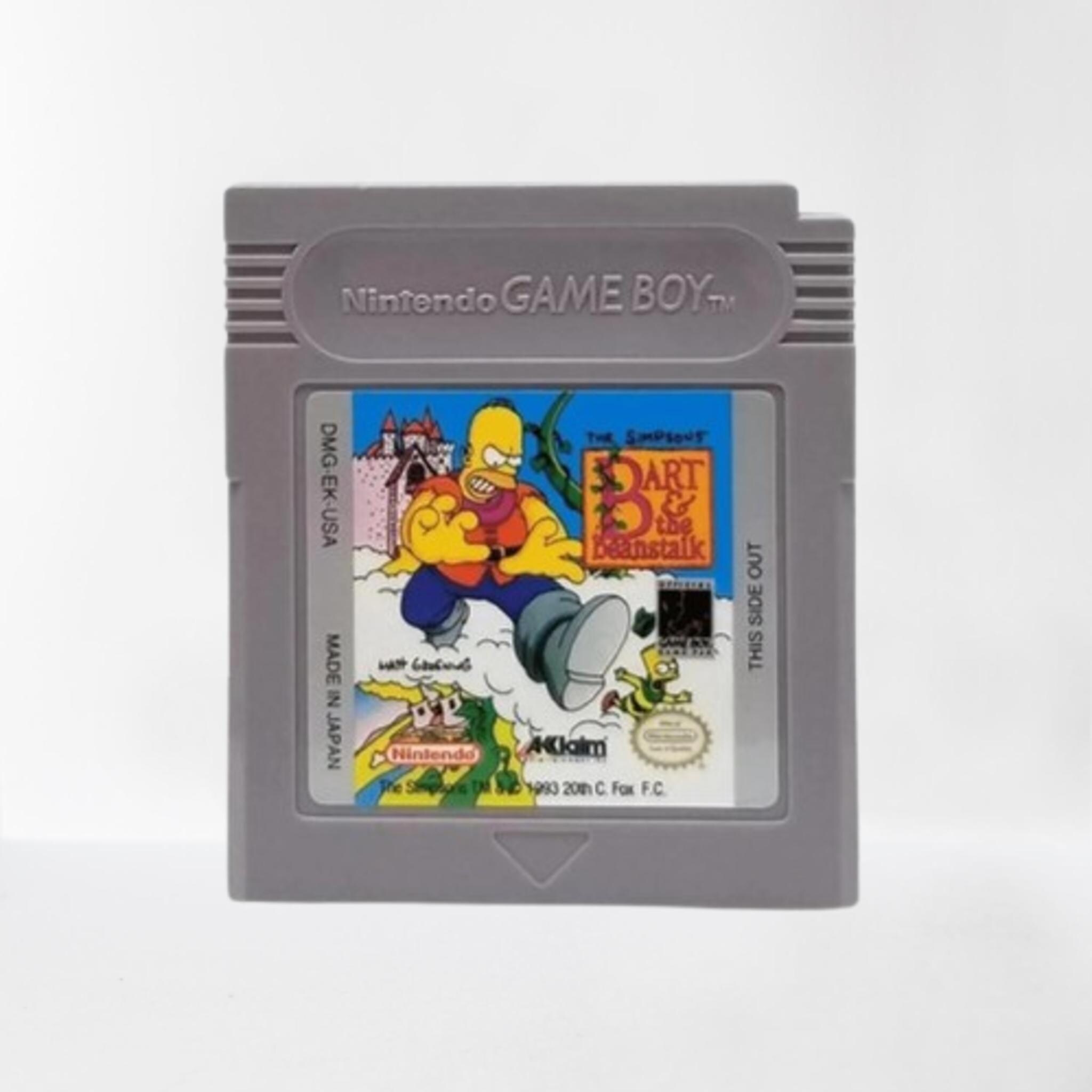 The Simpsons: Bart & the Beanstalk Nintendo Game Boy Cartridge