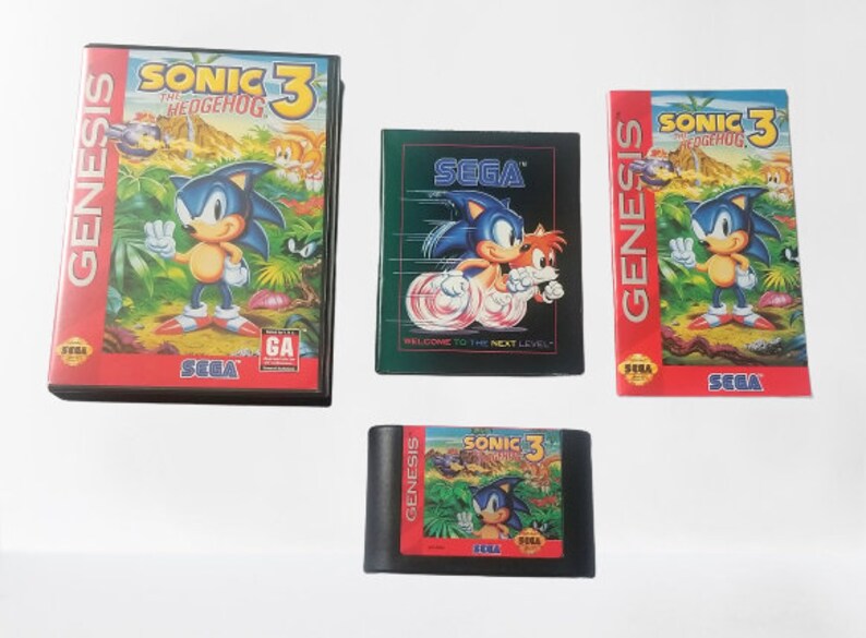 Sonic the Hedgehog 3 Sega Genesis Game Tested Complete CIB - Etsy
