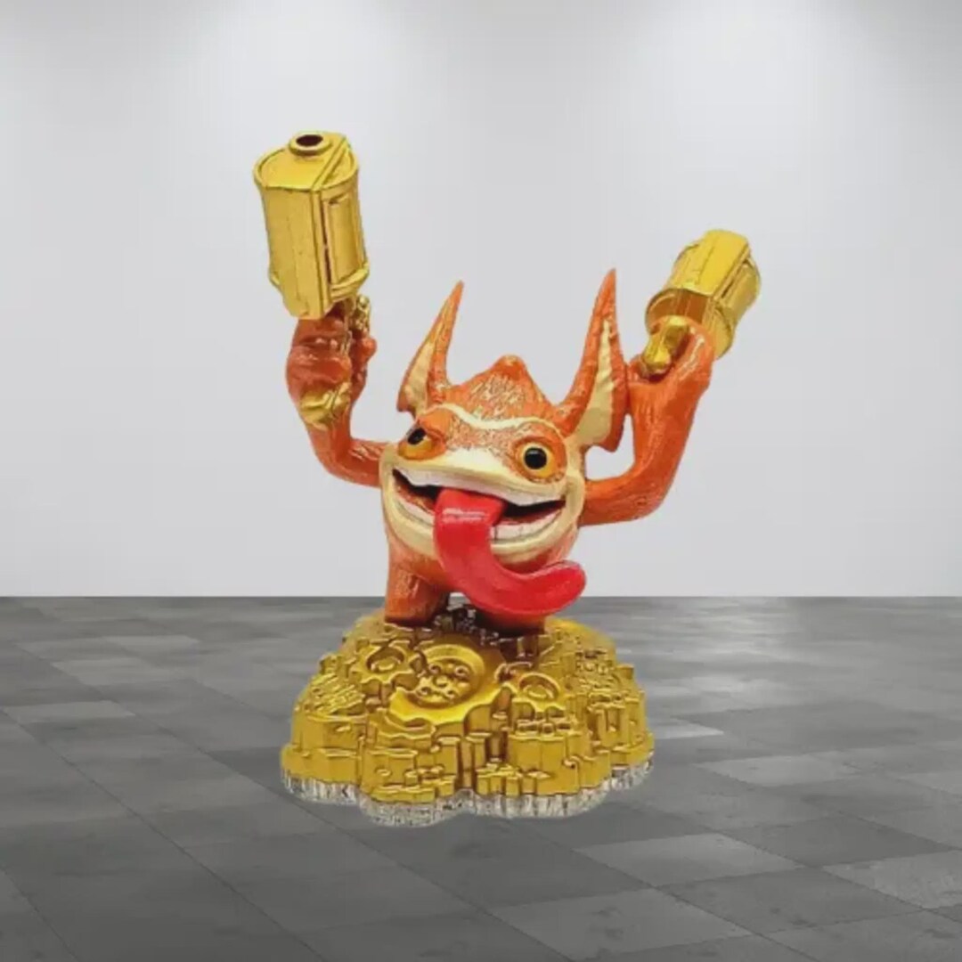 Eon’s Elite Trigger Happy Skylanders Trap Team Tech Element Game Play ...