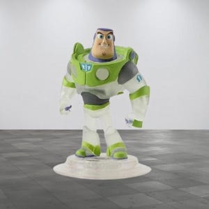 Buzz Lightyear Disney Infinity 1.0 Crystal Clear Toy Story Game Play Figure.