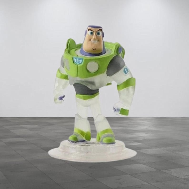 Buzz Lightyear Disney Infinity 1.0 Crystal Clear Toy Story Game Play Figure.
