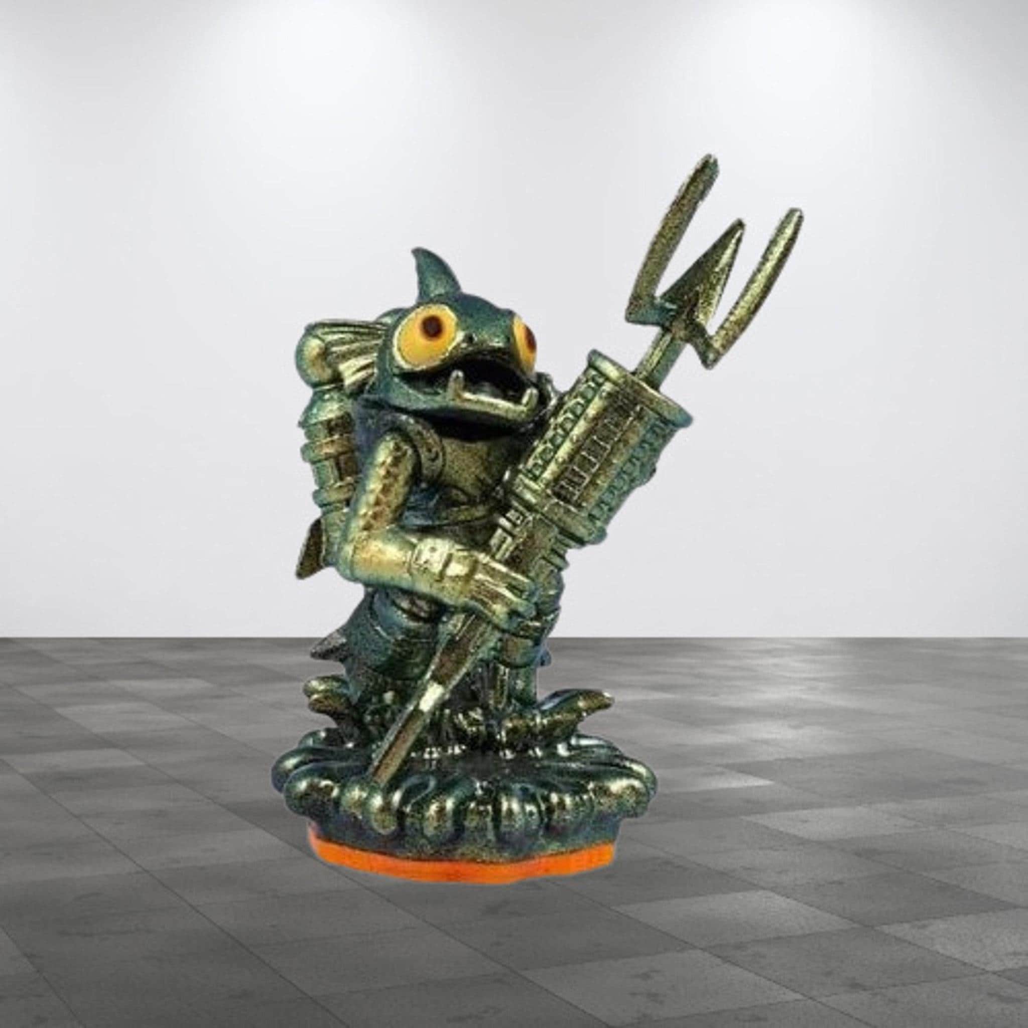 Metallic Green Gill Grunt Skylanders Giants Water Element Game
