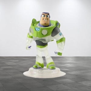 Buzz Lightyear Disney Infinity Crystal Clear Toy Story Figure.