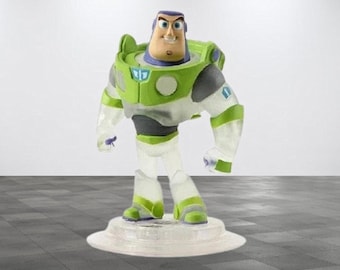 Buzz Lightyear Disney Infinity 1.0 Crystal Clear Toy Story Game Play Figure