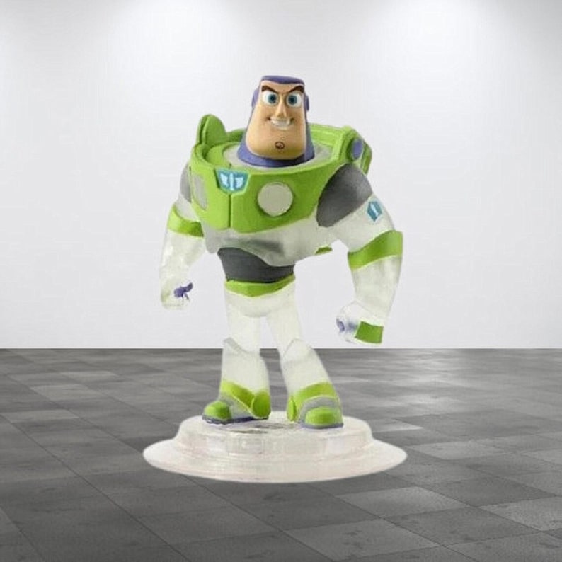 Buzz Lightyear Disney Infinity Crystal Clear Toy Story Figure.