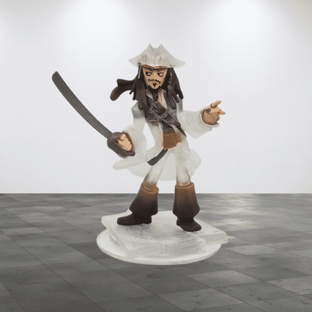 Captain Jack Sparrow Disney Infinity 1.0 Crystal Clear Pirates of the ...