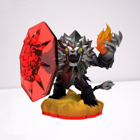 Dark Wildfire Skylanders Trap Team Figure Etsy