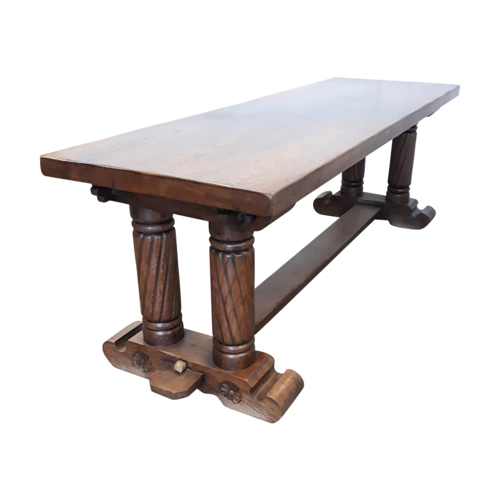 Primitive Antique French Gothic Dining Set Table & Six Etsy