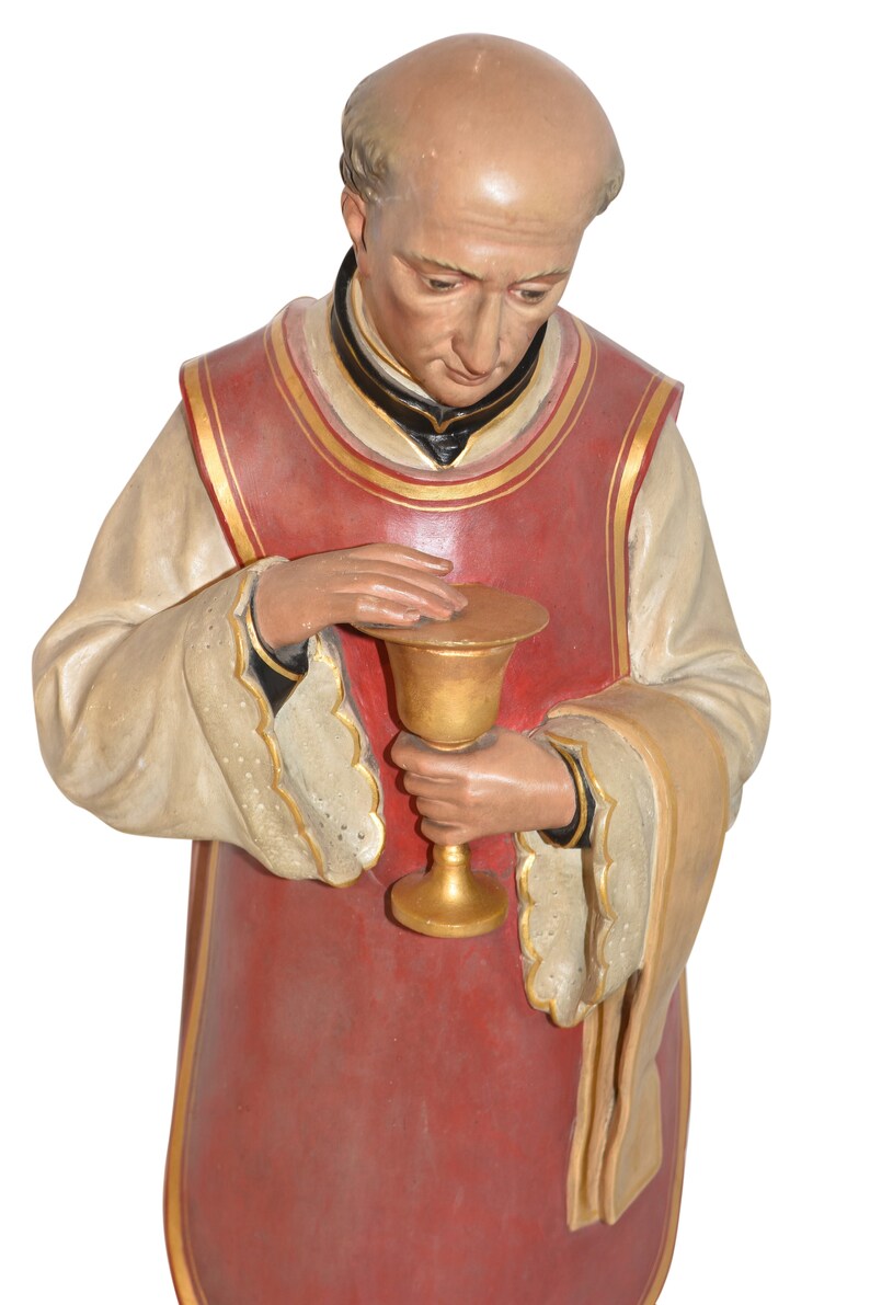 Antique Plaster Religious Statue of Saint Vincent Pallotti Etsy