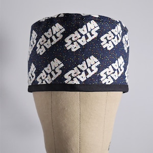Star Wars Scrub Cap with Buttons: Surgical Hat for Men/Women
