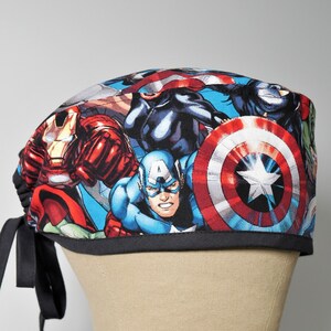 Super Hero Scrub Cap, Hero Surgical Cap, Cute Scrub Hat, Surgical Cap, Scrub Cap with Buttons, Scrub Caps for Men, Scrub Caps for Women,