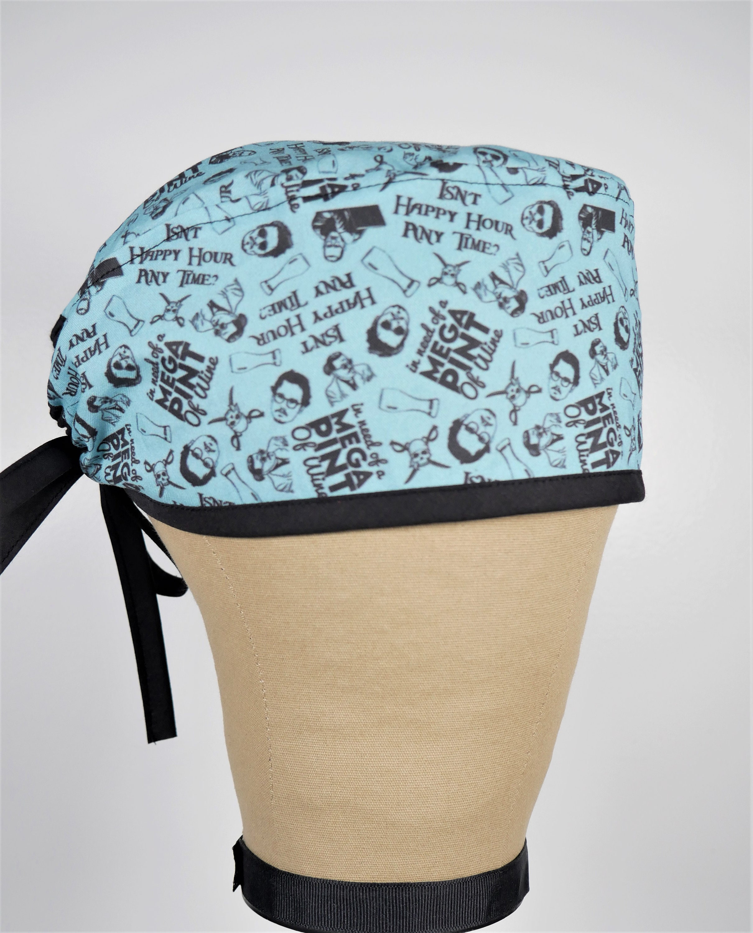 Mega Pint Scrub Cap Happy Hour Surgical Cap Scrub Hat Scrub Etsy