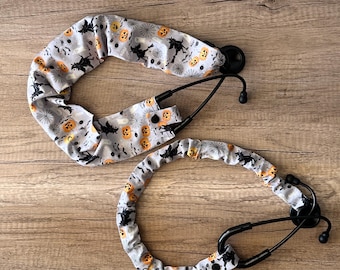 Halloween Stethoscope Scrunchie Cover: Nurses Gift, Stethoscope Cover, Scrubs