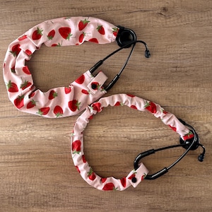 Strawberry Scrunchie, Stethoscope Cover, Stethoscope Sleeve, Nurses Gifts, Med Student Gift, RN Gifts, Student Nurse, Berries, Strawberry