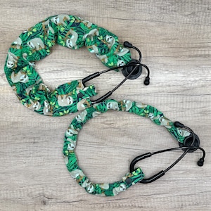 Sloth Stethoscope Scrunchie Cover: Nurse Gift