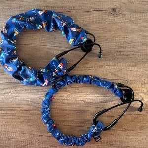 Space Ship Stethoscope Scrunchie: Nurse Gift, Stethoscope Cover