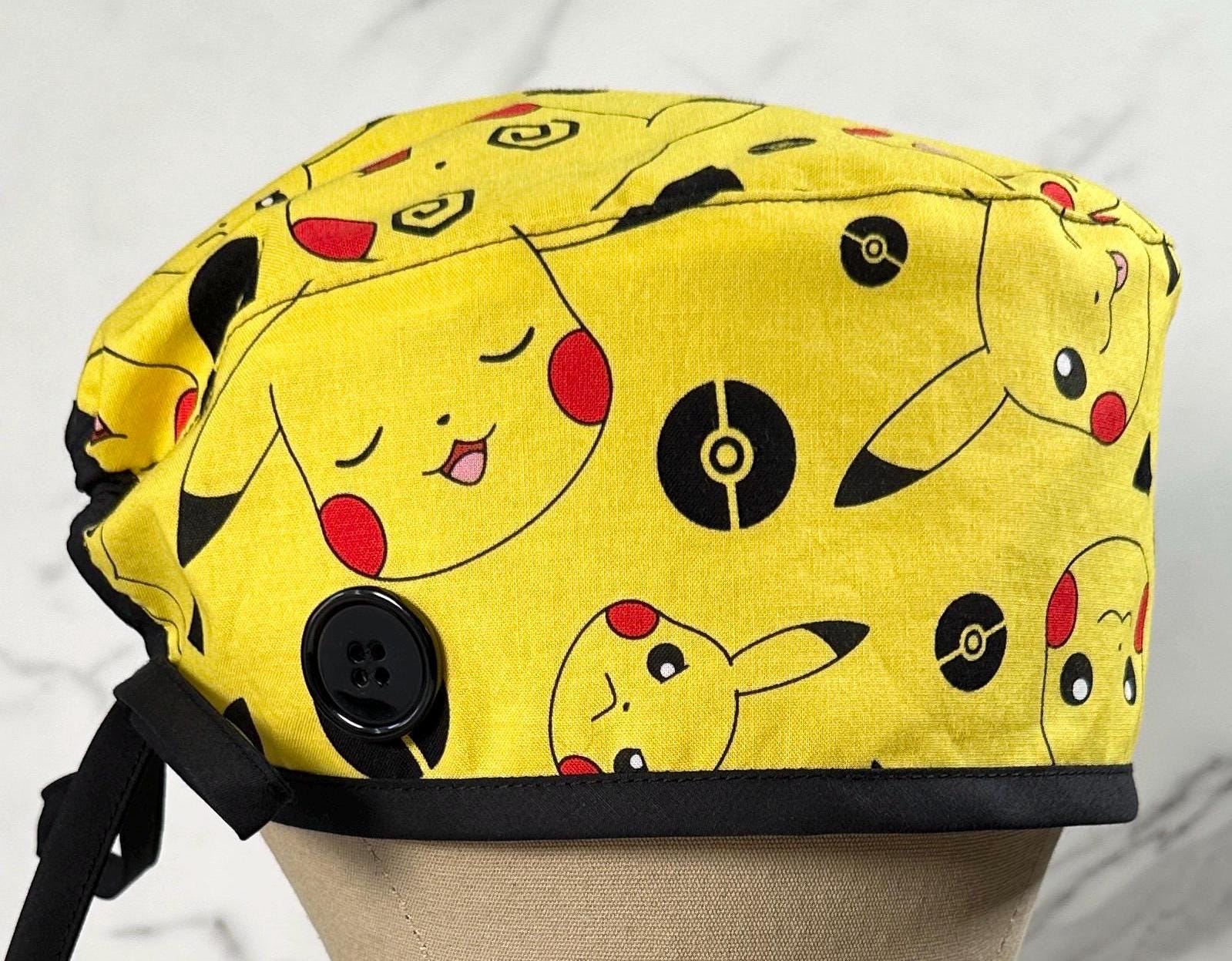 Gamer Scrub Cap, Anime Surgical Cap, Anime Scrub Hat, Surgical Cap, Scrub Caps for Men, Scrub Caps for Women, Scrub Caps with Buttons