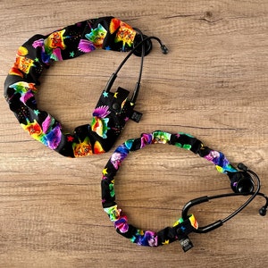 Rainbow Kitten Stethoscope Scrunchie Cover: Nurse Gift