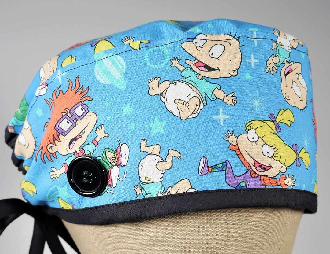 90s Cartoon Scrub Cap: Surgical Hat With Buttons - Etsy Canada