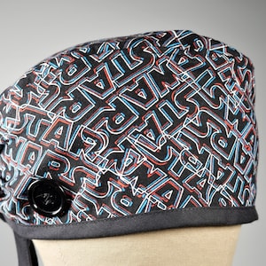 Star Wars Logo Scrub Cap: Unisex Surgical Hat with Buttons