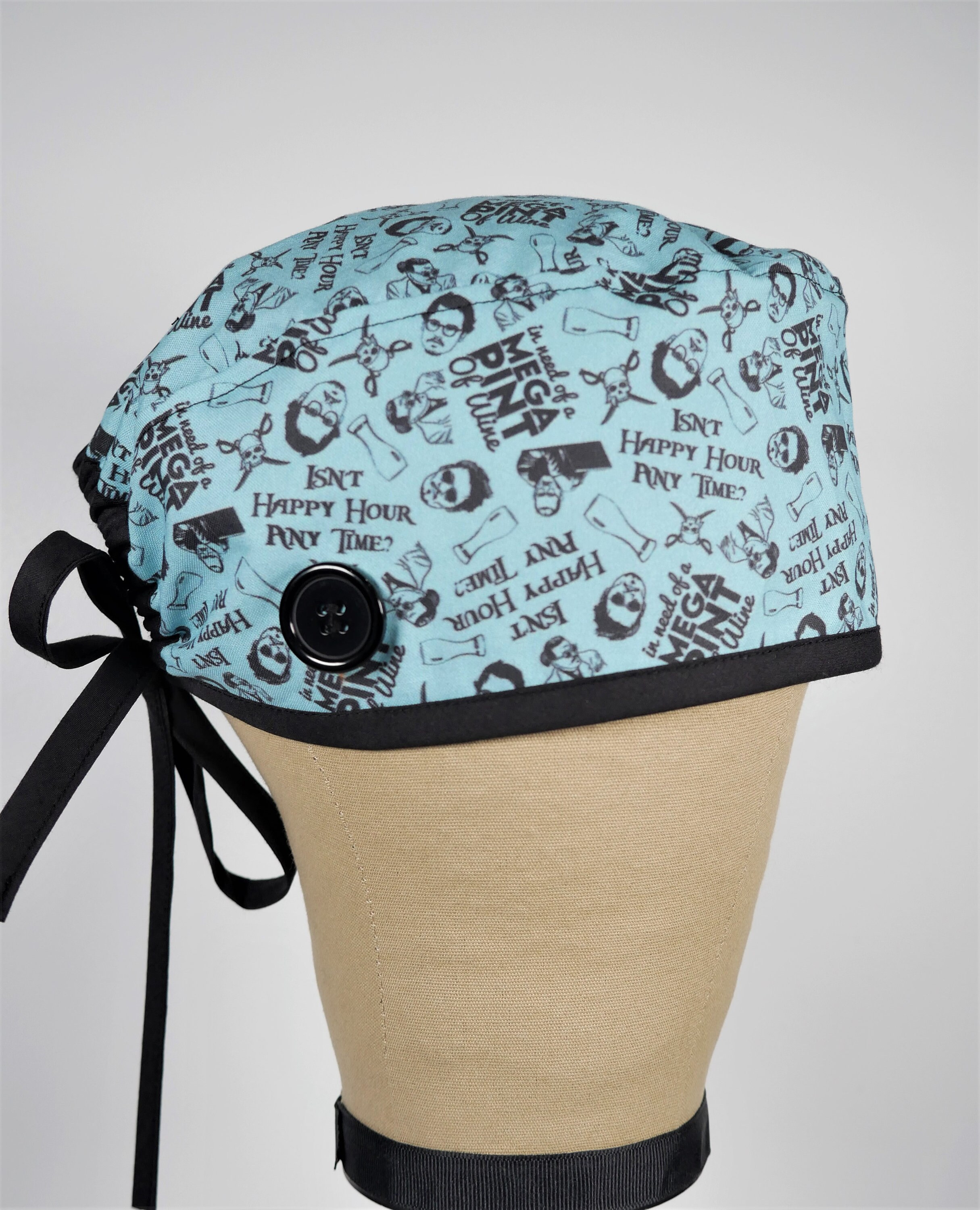 Mega Pint Scrub Cap Happy Hour Surgical Cap Scrub Hat Scrub Etsy