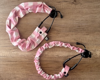 Pink Plaid Stethoscope Scrunchie Cover: Nurse Gift