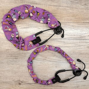 Cartoon Halloween Stethoscope Scrunchie Cover: Nurse Gift