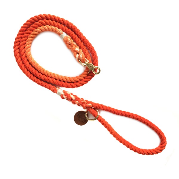 Orange Dog Leash Etsy