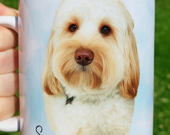 Custom Pet Portrait Mug: Personalized Dog or Cat Photo Gift