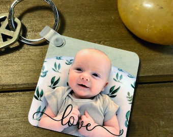 Personalized Photo keychain, Custom Key chain, Mother's day gift