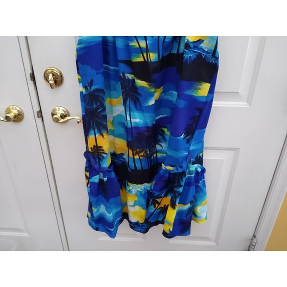 Kole Kole size XL Palm Trees Sunset Dress off sho… - image 3