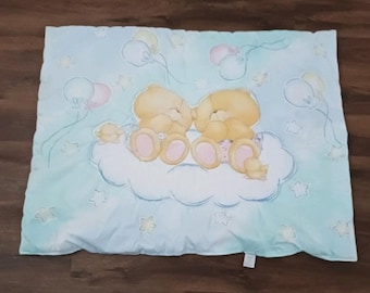 Vtg FOREVER FRIENDS Bears The Andrew Brownsword Collection Baby Blanket Quilt