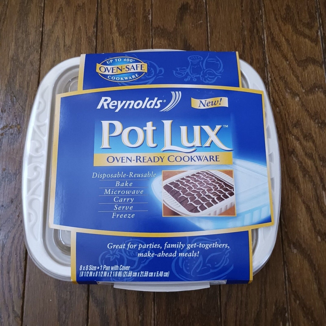 NEW Discontinued Reynolds Pot Lux Cookware for Oven Microwave 8 X 8 Pan With Lid Etsy