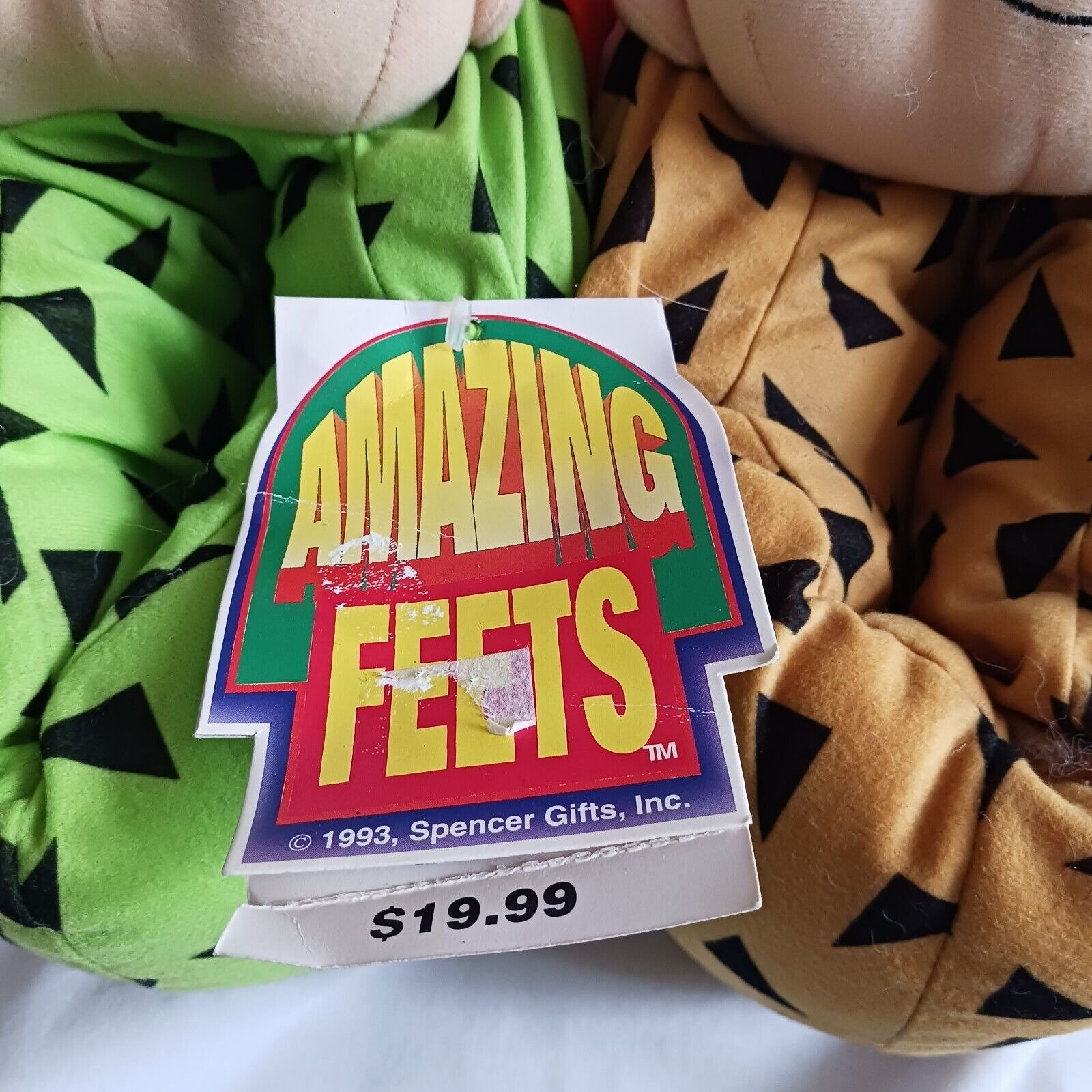 Vtg Flinstones Pebbles Bam Bam Plush Women's Slippers 78 Etsy