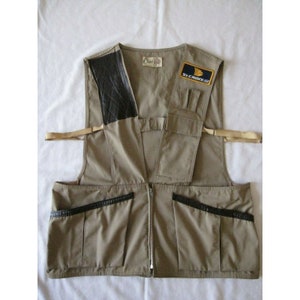 Vintage Chief Fishing Vest Water Repellent St. Croix Rod Patch Water Repellent