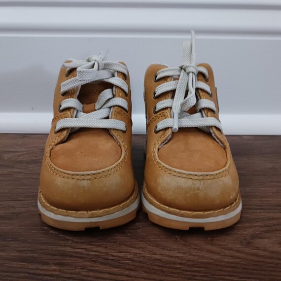 Nike Air Ecrof Tan Brown Leather Vtg Hiking Casual Boots  display picture 3