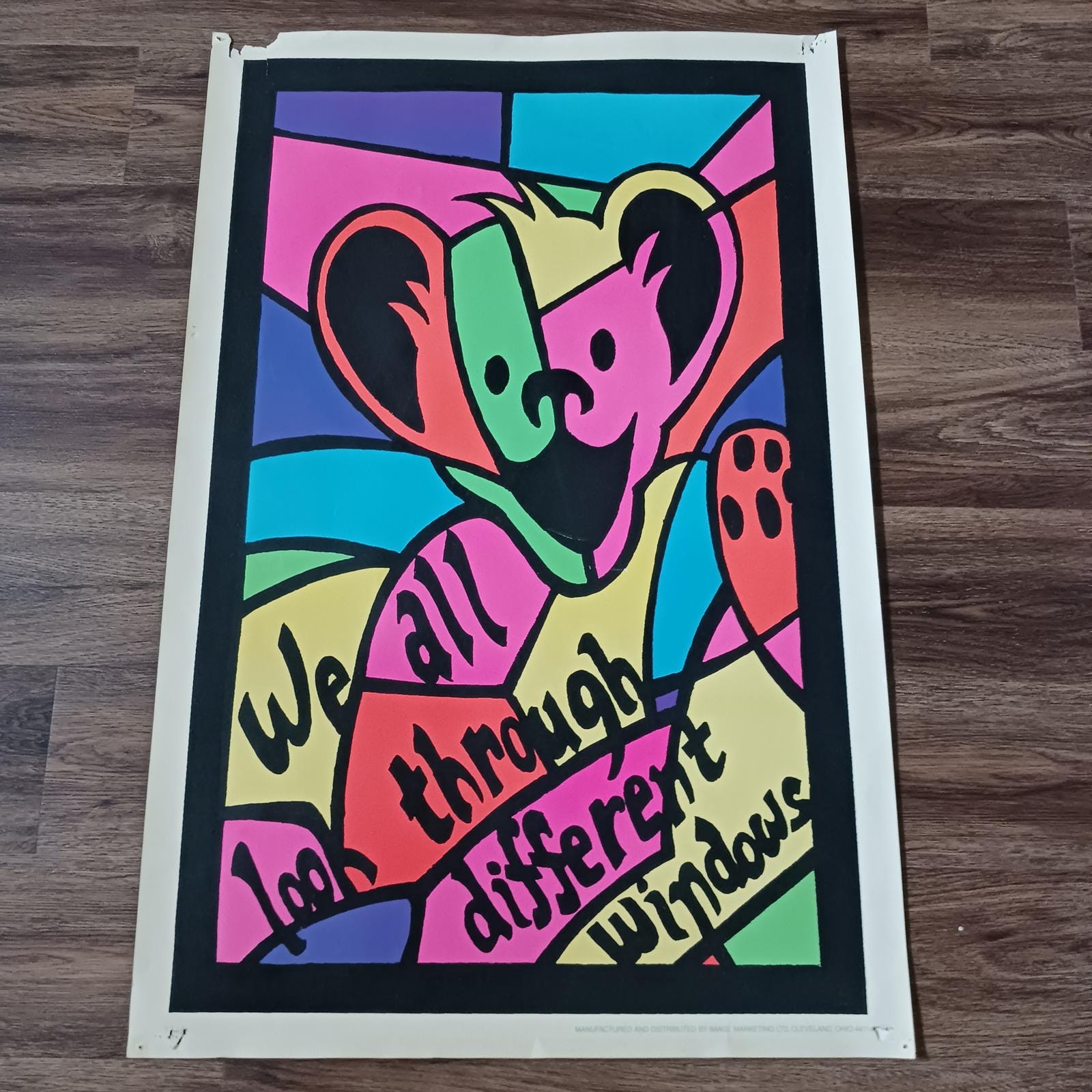 Stained Glass Grateful Dead Bear - Etsy