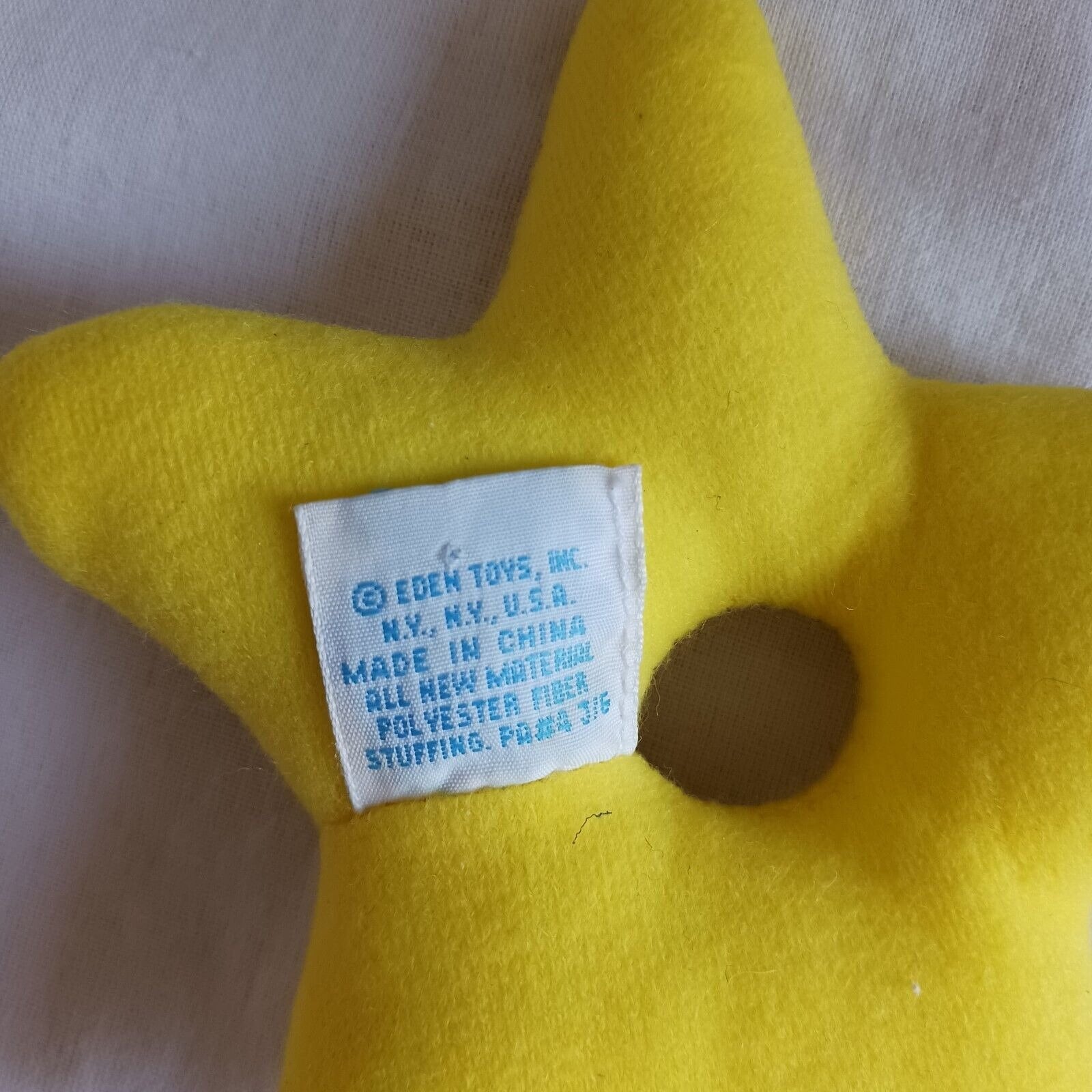 Vintage Eden Plush Yellow Star Rattle 5 - Etsy