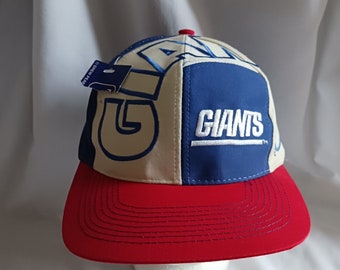 New Vtg New York Giants Hat Cap NFL Block Lettering Snapback Drew Pearson Rare
