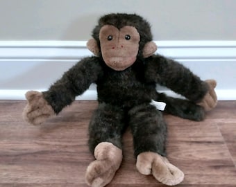 15" Vintage Umarmung Platin Platin Affe Chimp Ape Plüschi Korea