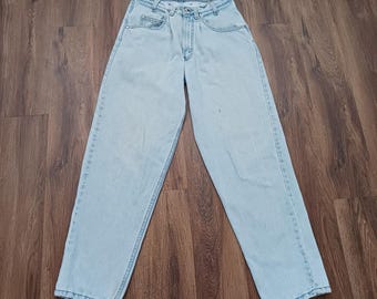 Jeans Levi's Silvertab Baggy Loose in denim vintage anni '90, blu, taglia uomo 32x32