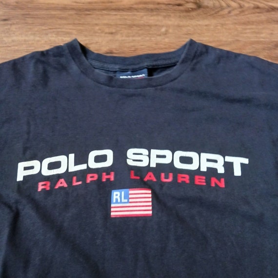 Polo Sport Ralph Lauren Vintage 90s Spell Out Navy