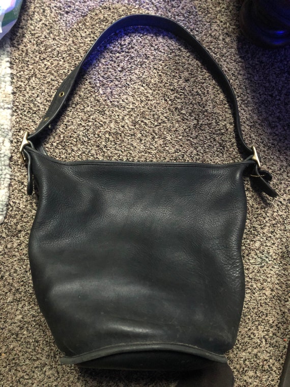 Vintage Clean 80’s Coach tote/cross body slouch ba